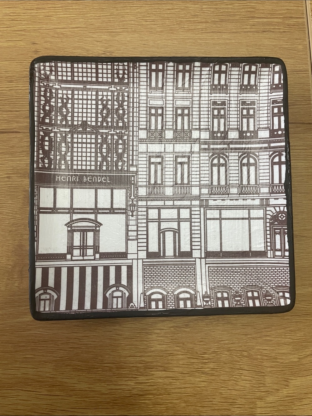 Upcycled Authentic Henri Bendel Brown trinket tray